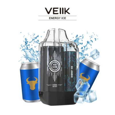 1800 Puff Mesh Coil Transparent Disposable Pod with Flat Mouth