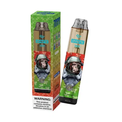 Authentic R&M Tornado 7000 Puffs Disposable Vape 850mAh Rechargeable Battery 15ml Prefilled Pods Vaporizer Kit 0%-5% 56 Flavors Airflow Control Vapes