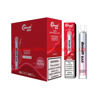 Hottest Selling OEM ODM Mesh Coil 600puffs Tpd Flavors Crystal Disposable Vape Bar with 2ml Ejuice