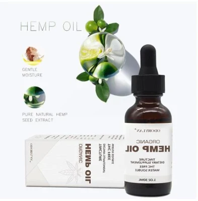 Hemp Oil 100% Natural Sleep Aid Anti Stress Hemp Extract Drops for Painanxiety &amp; Stress Relief