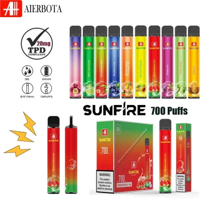 Fctory Direct Sale 700 Puffs Legal Tpd Compliant Disposable Vapes