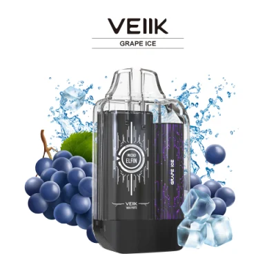 1800 Puff Mesh Coil Transparent Disposable Pod with Flat Mouth