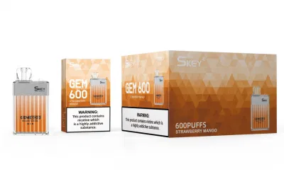 UK Popular Skey Vape Crystal Vape Box Gem 600 Puffs 2% Nic Salt UK Tpd Vs Amare Crystal One Disposable E-CIGS