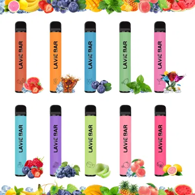 2022 Lavie Bar Zero 20mg 50mg Simple Style Disposable Vape 800 Puffs Vape Pen Disposable Vapes Puff with Tpd CE PSE Kc FDA