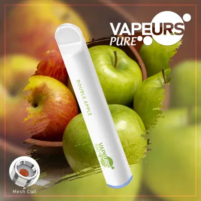Hot Selling Spain Europe Wholesale Silicone Drip Tip Vapeurs Pure Tpd 600 Puffs Disposable Electronic Cigarette E Cig Shop