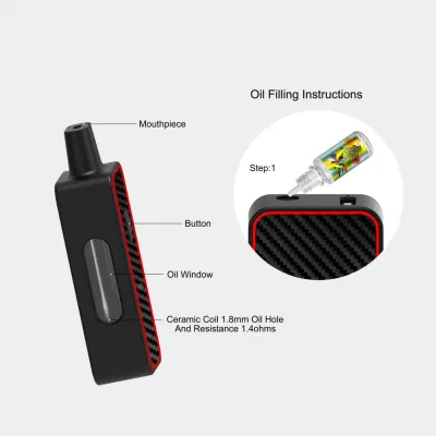 Wholesale Imini OEM Empty Diposable Vape 4ml 5ml Thick Oil Flat Tip Ceramic Coil E CIGS Diposable Pen Rechargeable Device Pods 380mAh Visual Vape Pen
