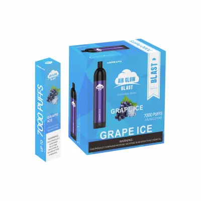 Shenzhen Factory Price 16.0ml Cartridge Rechargeable 7000puffs Electronic Cigarette Air Blast Disposable Vape