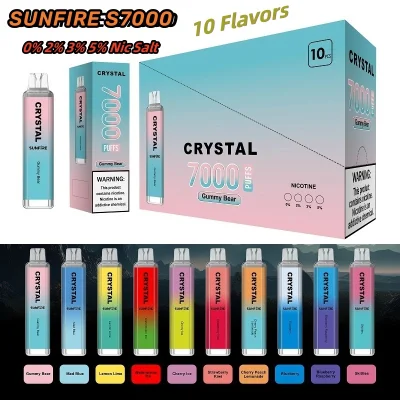 Lowest Price 7000 Puffs Crystal Plus Disposable Vape Electronic Cigarette Good Quality and Flavor OEM 8000 9000 10000 Puff in Stock Vaper Vape Pen Free Shipping