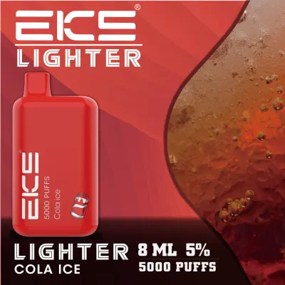 2023 China Factory High Quality Eks Lighter 8ml 5000puff Disposable Rechargeable OEM Custom Manufacturers Wholesale Vape Bc5000 EGO Electronic Vape