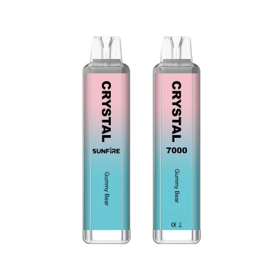 Sunfire Crystal 7000 Puff 7K Disposable E-Cigarettes Features 16ml Vape 0% 2% 3% 5% 1300mAh Vape 7000 Puf Pufs 7000puffs 7000 7K 12K Puffs Vape