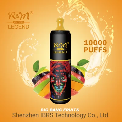 R&M Legend 10K Puffs China Original 5% 2% Nicotine Free OEM Brand Manufacturer Disposable Vape