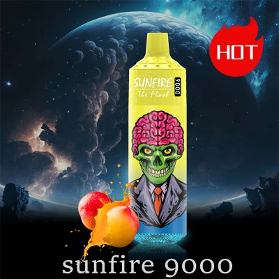 Sunfire Tornado Cheap Price LED Light Flashing Electronic Smoke Vape Best 9000 7000 8000 Puff with 18ml Prefilled 600mAh Rechargeable Vape Sunfire Vapes