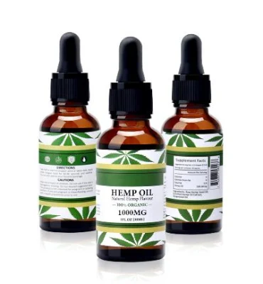 Organic Hemp Seed Oil Aromatherapy Essential Oil Natural Anti--Inflammatory Body Skin Care Massage SPA Pain Relief Anti Anxiety