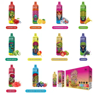 Original Disposable Vape 9000 Puffs Fruit Flavors Pod E Cig Vapes Pen10000 Puff 18ml Device Airflow Control 10 Flavors Rechargeable E-Cigarette Hookah Pen