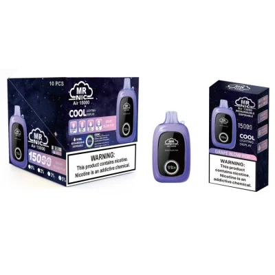 Mr Nic Air 15000 Puffs Disposable Vape with LED Screen Display and 16ml Liquid Capacity