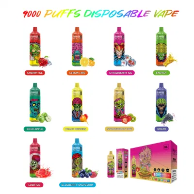 Top1 2023 China Factory High Quality Sunfire and Imini Tornado Brand Box 12000 6000 7000 9000 10000puffs with LED King Disposable Wholesale Vape Hookah