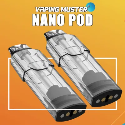 Vapingmuster Vape Neo Pod Disposable Vape 18ml Prefilled 0% 2% 5% Nanostix Cotton Coil Cartridge for Open Pod System