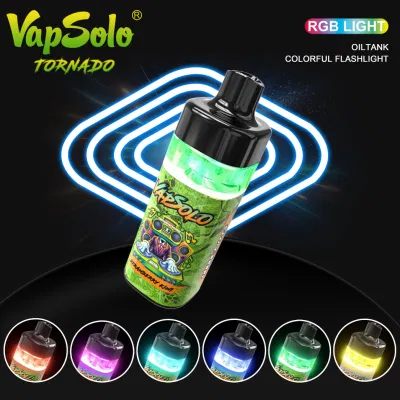 12000 10000 Puffs 2% 5% Nicotine Vapsolo Flavor Bluerazz Bar Disposable Vape with 12 Flavors Type-C Rechargeable E-Cigarette