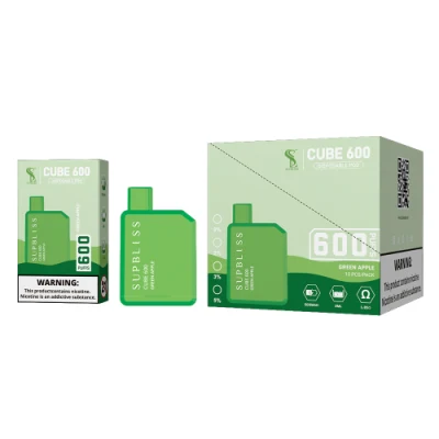 Wholesale Hot Selling 5% Nicotine Salt 500mAh Supbliss Cube 600 Puff Disposable Box Vape