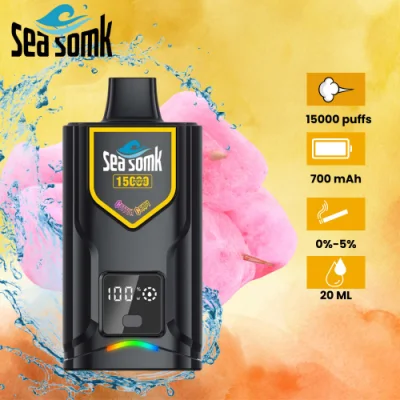  15000 Puffs 5% Nic Screen Display Adjustable Power Disposable Vape for Wholesale