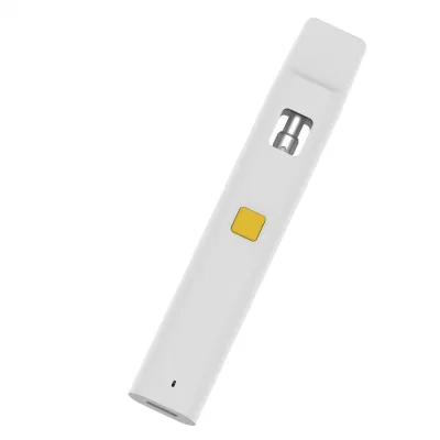 USA Ca Wholesale Imini Customized Logo Packaging 1ml 2ml 2 Gram Vape Disposable Vape Pen Cotton Postless Hhc Oil Pod with White Gold Buttons 1g 2g