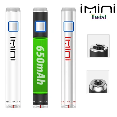 Wholesale OEM EGO Imini Twist Vape Pen Batteries 650mAh 510 Thread Electronic Cigarette Battery