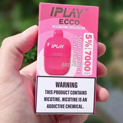 Zbood OEM/ODM Strawberry LED Aroma Poco Supreme Pod Iplay Ecco 7000 Puff Disposable Vape