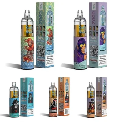 Wholesale Original Randm Tornado 7000 Airflow Adjustable Mesh Coil 7000 Puffs Rechargeable Disposable Vape Pod Wholesale I Vape