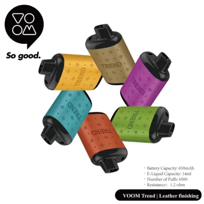 Rechargeable Battery Vaporizer Pod Disposable Vapes Electronic Cigarette Puff Voom Trend