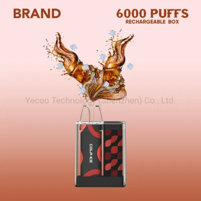 China Wholesale CE RoHS Factory Wholesale 6000 Puffs Private Brand OEM Rechargeable Box Mesh Coil Disposable Vape Pen Yecoo E Electronic E-Cigarette
