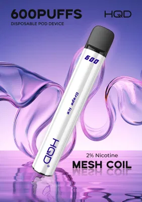 China Shenzhen Pod System Electronic Cigarette 2ml Hqd Super Bar Wholesale Vape 600 Puffs Empty Pen Style Disposable Vape with Tpd
