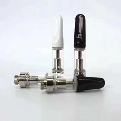 Wholesale Disposable Puff E Cigarette 0.5ml 1ml Pod Vaporizer Hhc Thick C B D Oil Atomizer Glass Carts Electronic Cigarette Empty Ceramic Vape Pen Cartridge