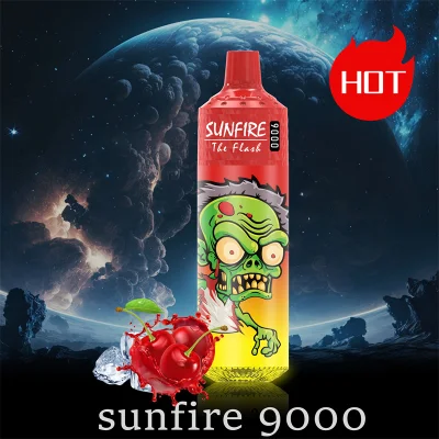 Sunfire 9000 Mesh Coil Original 8000puff Disposable Vape Pen 18ml Big Pods Cartridge Rechargeable Battery Vaporizer R/M Vapes Wholesale 10000 Puff 9K