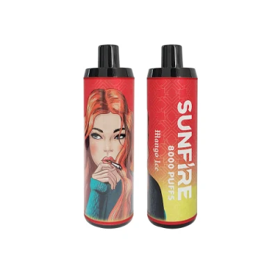 Newest Disposable Sunfire Vape 8000 Puffs Rechargeable Vapor Starter Kit Authentic Tornado Vape 8000 Puff Disposable Device