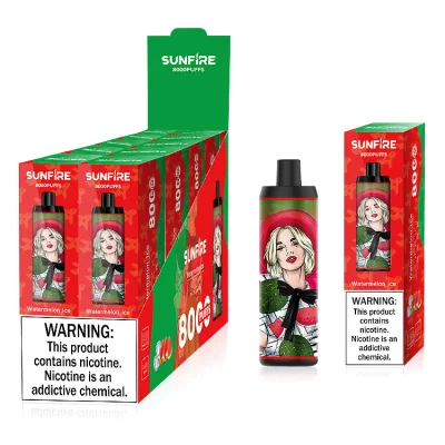 Sunfire 8000 Puffs 18ml Liquid Prefilled Disposable Vape 9000 Puffs Disposable Vape 7000 9000 Puffs with 12000 10000 Puffs From Factory Supply Free Shipping