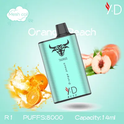  Yd ODM/OEM Manufacture Low Nicotine High Quality 8000puffs 1.2ohm Wholesales Disposable Vape E Hookah Charger