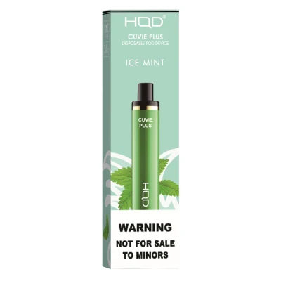 Hqd 1, 200 Puffs Disposable Vape Cuvie Plus with Tantalising Ice Mint Flavor