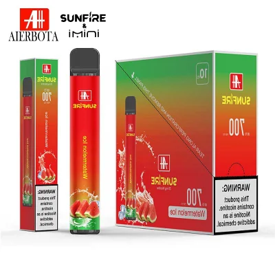 Wholesalesunfire 700 E Cigarette Tpd 2ml Custom Vaporizer Pen 600 800 Puffs 20mg 2% Nicotine Free OEM Logo Disposable Vape with Mesh Coil &System 400PCS
