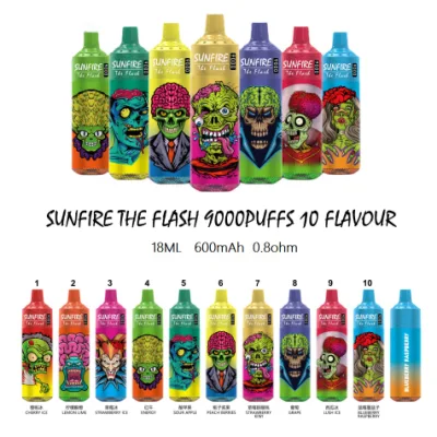Top 1 Anthentic Sunfire 8000 9000 120000 Puff Disposable Vapes Puffs 9K Latvia De Wholesale E Cig 10000 Shisha Distributors E Sigarette Kits Vaper Vape