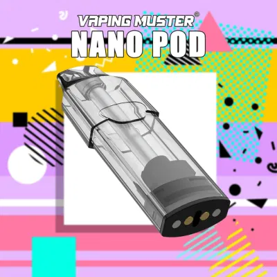 Vapingmuster Vape Neo Pod Disposable Vape 18ml Prefilled 0% 2% 5% Nanostix Cotton Coil Cartridge for Open Pod System