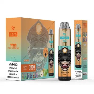 Original Gorilla Vape Imini Vape 7000 9000 12K P Disposable Vapor Pen Electronic Cigarettes 15ml Pod 6 Glowing Colors Air-Adjustable Thailand Vapor Pod Oil Core