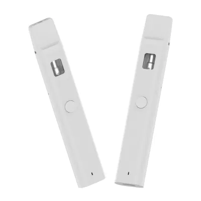 USA Ca Wholesale Imini Customized Logo Packaging 1ml 2ml 2 Gram Vape Disposable Vape Pen Cotton Postless Hhc Oil Pod with White Gold Buttons 1g 2g