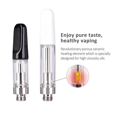 510 Thread Empty Vape Carts D8 D9 D10 Thick Oil 0.5ml 1ml 2ml Wholesale Glass Ceramic Coil Cartridge