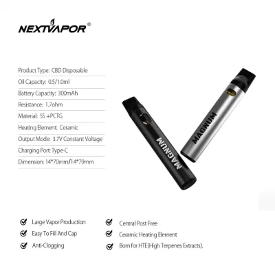 510 Thread Cartridge Disposable Vape Pen Vaporizer Electronic Cigarette