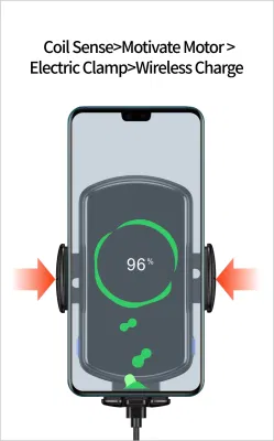 Newest 15W Automatic Clamping Car Mount Car Holder Wireless Charger