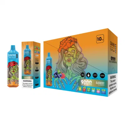 Best Quality Wholesale Price Hot Disposable Vape OEM Custom E Cigarette Sunfire Bar 5000 6000 7000 8000 9000 10000 12000puffs Rechargeable Vape Disposable Puff