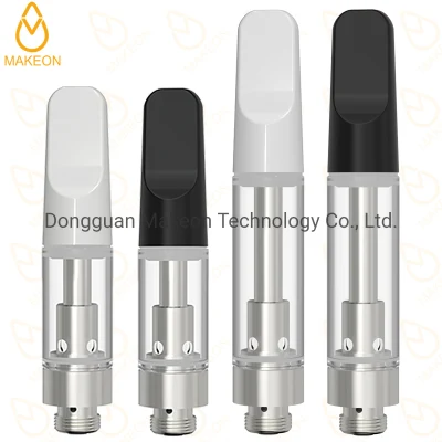 Empty E-Cigarette Atomizer 510 Cartridges 0.5/0.8/1.0ml OEM Ceramic Mouthpiece Glass Tank