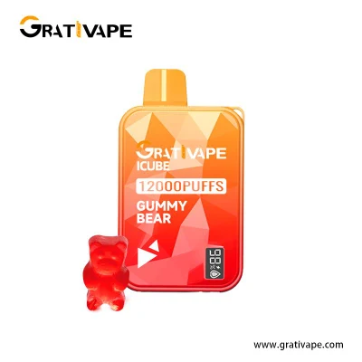 Customized Grativape Hot Selling Premium Flavor Juice Bars Icube 12000 Puffs 0% 2% 3% 5% Nicotine Electronic Cigarette with Free Lanyard Alibaba Disposable Vape