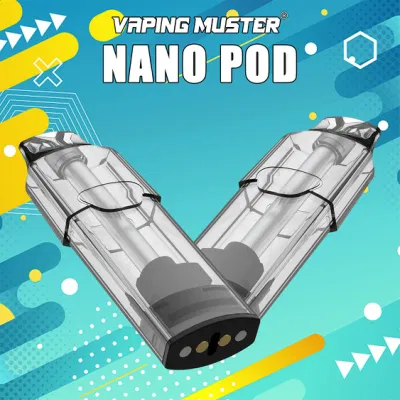 Vapingmuster Vape Neo Pod Disposable Vape 18ml Prefilled 0% 2% 5% Nanostix Cotton Coil Cartridge for Open Pod System