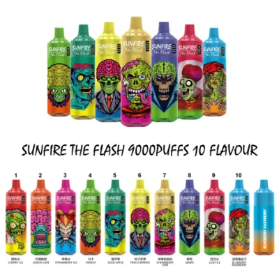 Tornado 9000 Puffs Vs Sunfire 7000 10000 Puff Bar E Cigarette Rechargeable Vaper China Wholesale I Vape Ban XL Disposable Vape Pen Pen Hookah in Stock